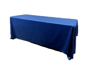 Аренда скатерть прямоугольная 2 x 3 м (синий) бархат в Москве — Ус Рент