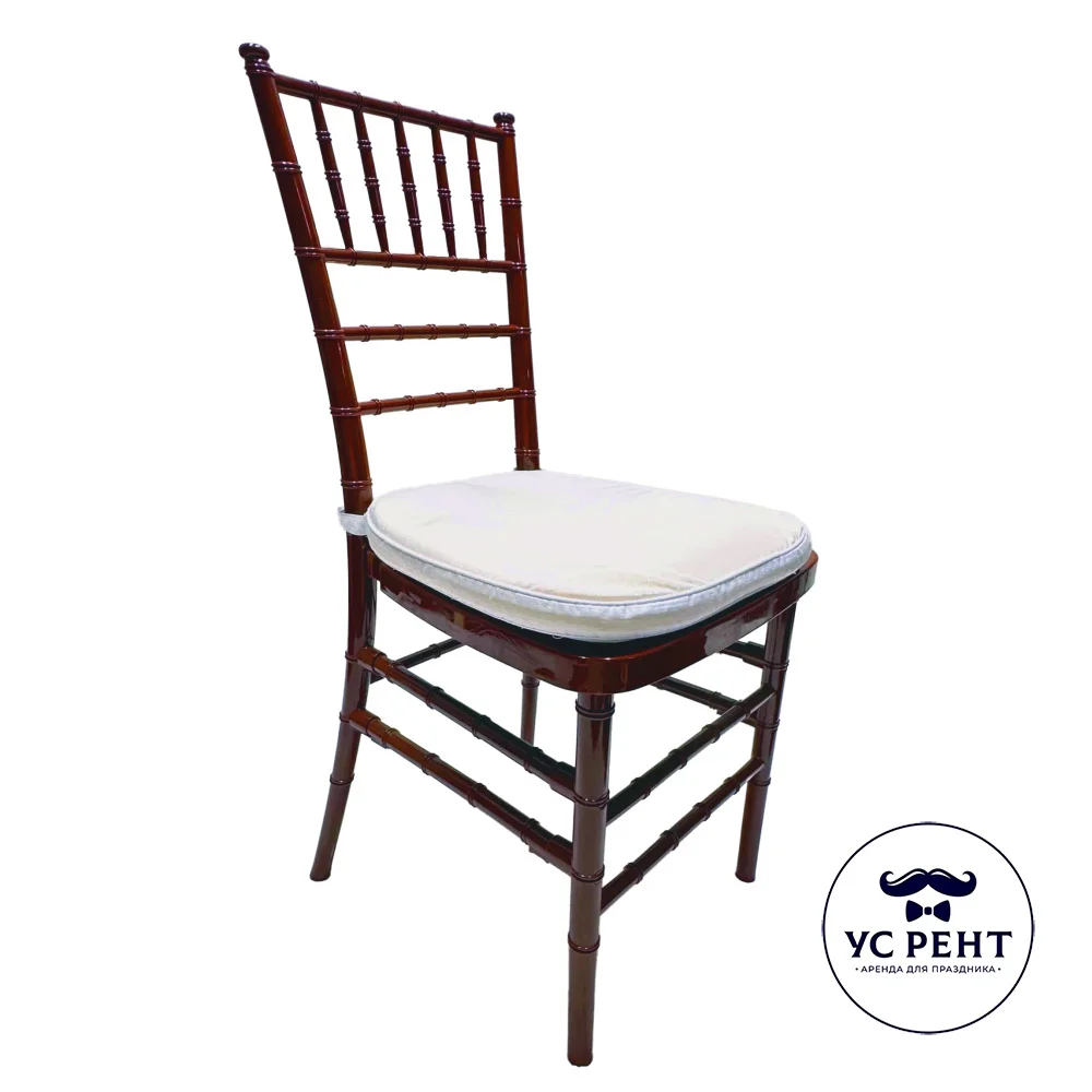 Стул "КЬЯВАРИ" коричневый + подушка белая