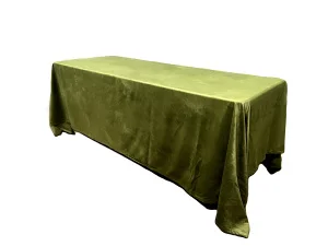 Аренда скатерть прямоугольная 2 x 3 м (оливка) бархат в Москве — Ус Рент
