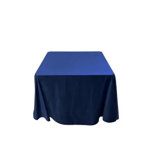 Аренда квадратный стол 86х86 см  + скатерть d230 (синий) бархат в Москве — Ус Рент