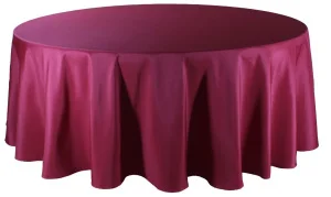 Аренда скатерть круглая 3.2 м (бордовая) в Москве — Ус Рент