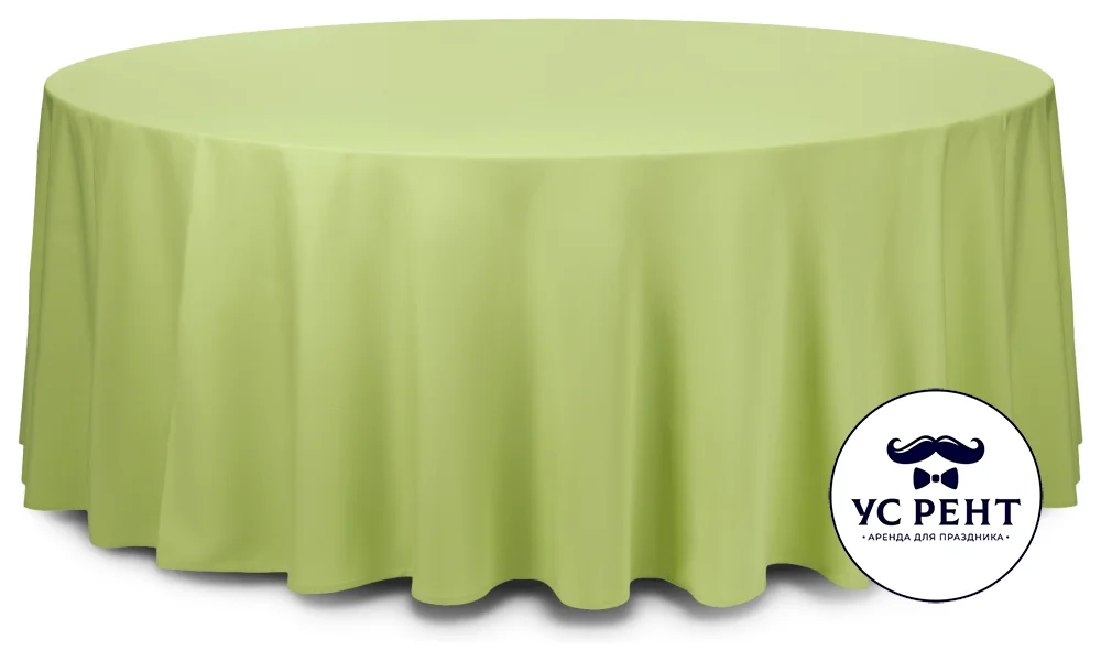 Скатерть круглая (Профлайн)   Ø   330 см (Салатовая)