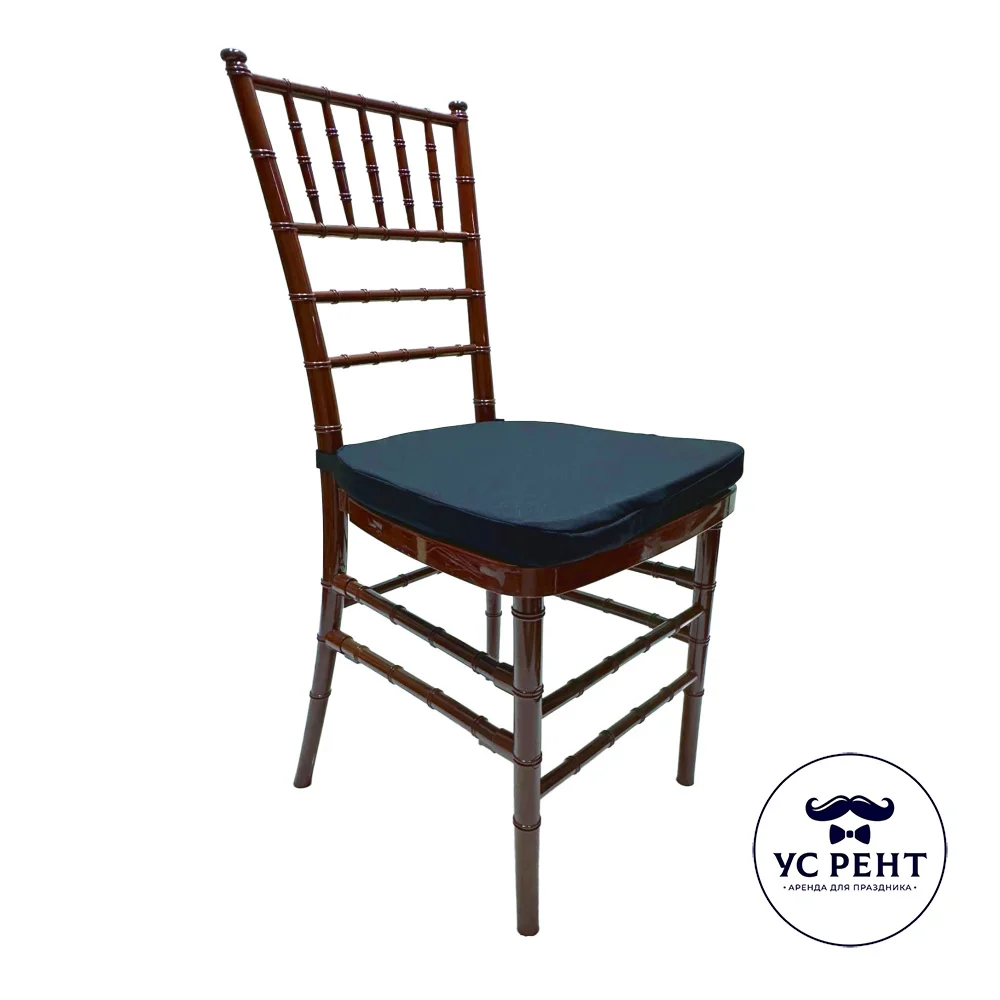 Стул "КЬЯВАРИ" коричневый + подушка черная