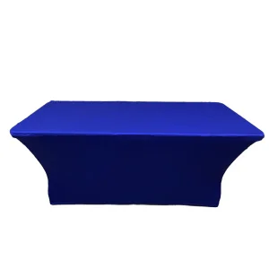 Аренда прямоугольный стол 180х80 + стрейч чехол василек в Москве — Ус Рент