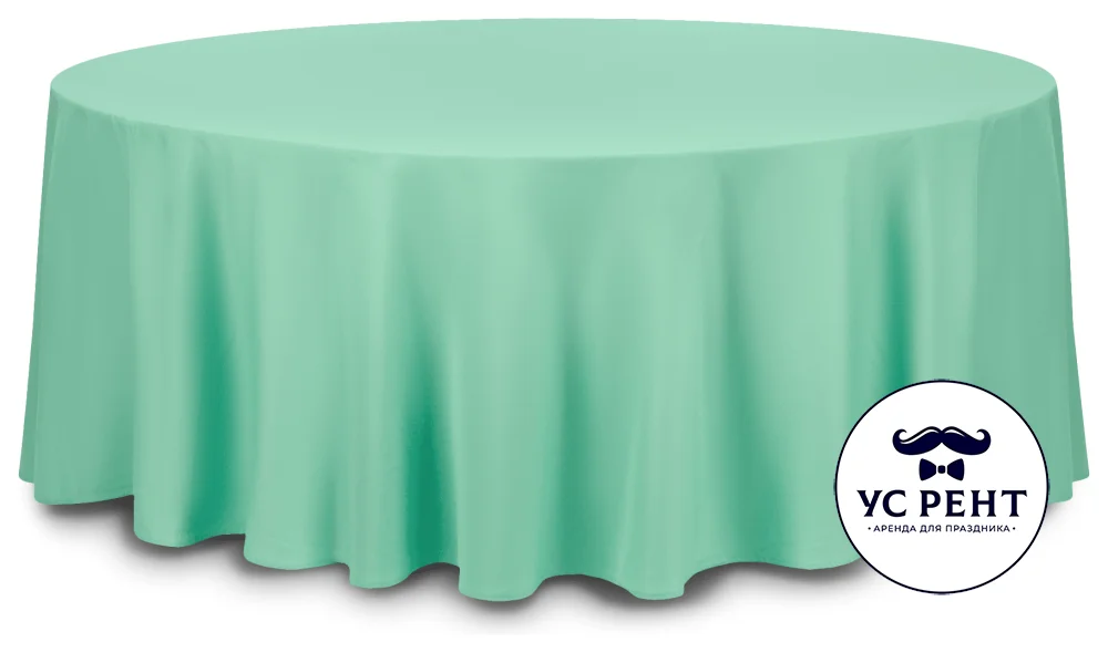 Скатерть круглая (Профлайн)   Ø   330 см (Бирюзовая)