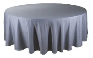 Аренда скатерть круглая 3.2 м (серая) в Москве — Ус Рент