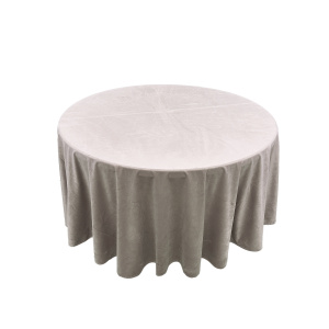 Аренда стол круглый d120 см + скатерть d230 (беж) бархат в Москве — Ус Рент
