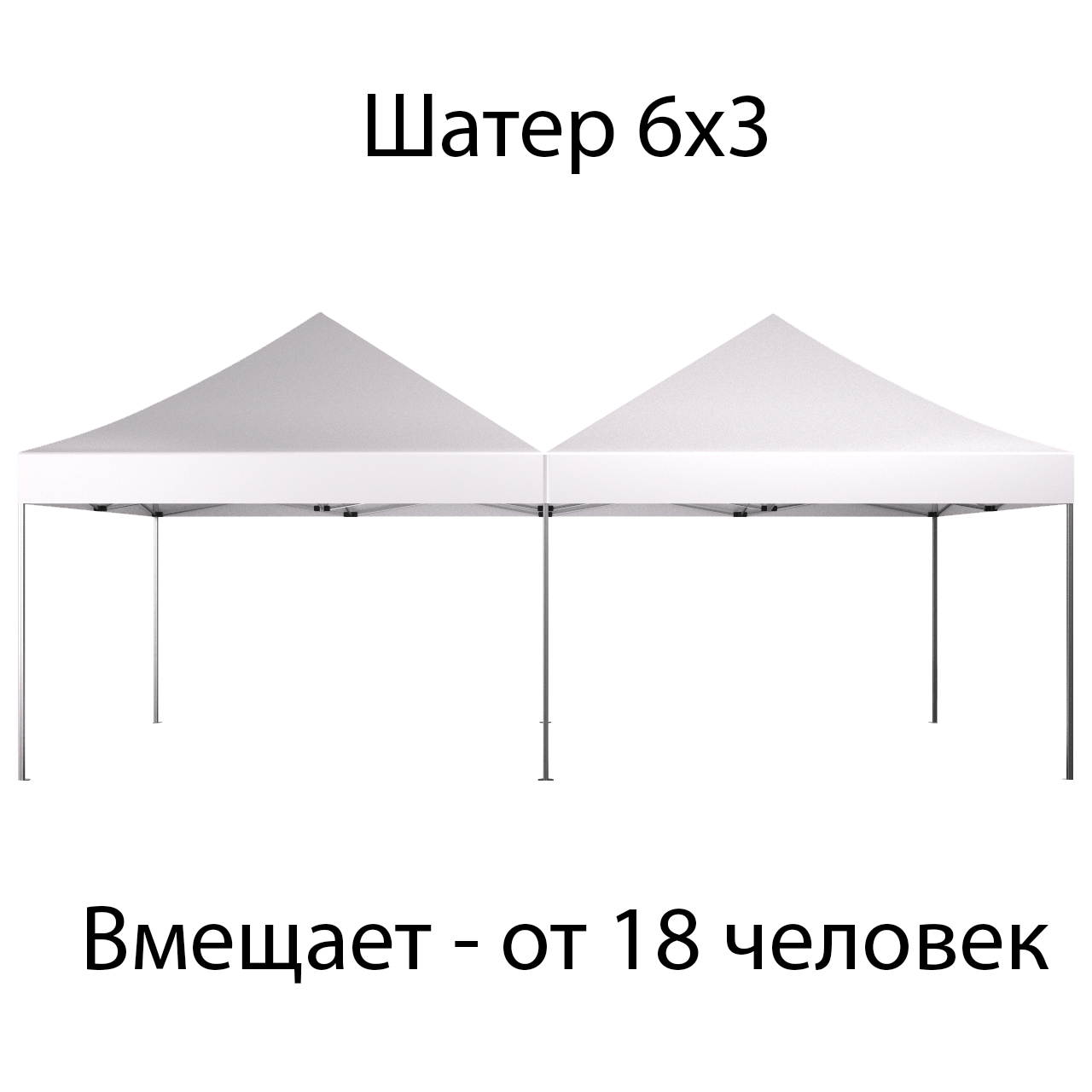 Шатер 6х3 м
