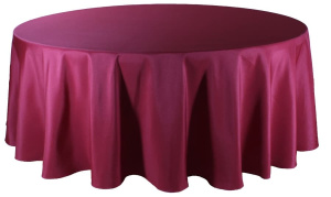 Аренда скатерть круглая 3.2 м (бордовая) в Москве — Ус Рент