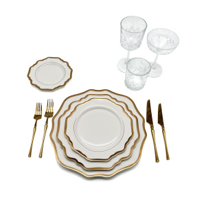 Аренда комплект посуды № 19 (амелия/таймлейс/голд)