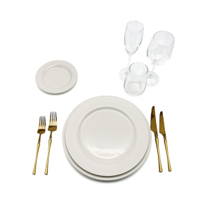 Аренда комплект посуды № 15 (villeroy/шеф/голд)