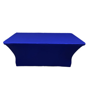 Аренда прямоугольный стол 180х80 + стрейч чехол василек в Москве — Ус Рент