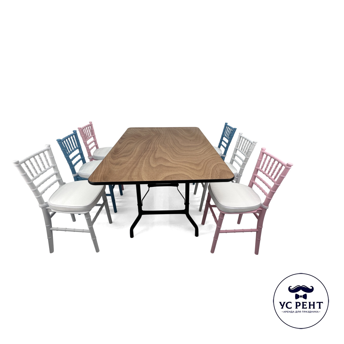 Стол деревянный детский 122х76х55 см